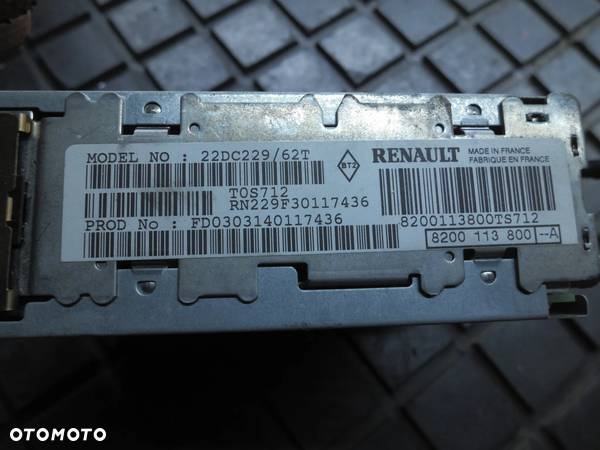 RADIO FABRYCZNE RENAULT CLIO II 8200113800 - 2