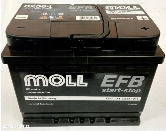Akumulator MOLL EFB 64Ah 620A START/STOP EFB 82064 MOŻLIWY DOWÓZ MONTAŻ - 3