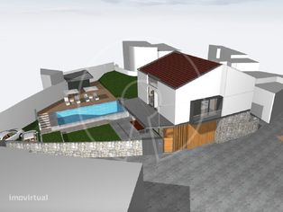 Lote com projeto aprovado para uma moradia contemporânea - Grande imagem: 2/17