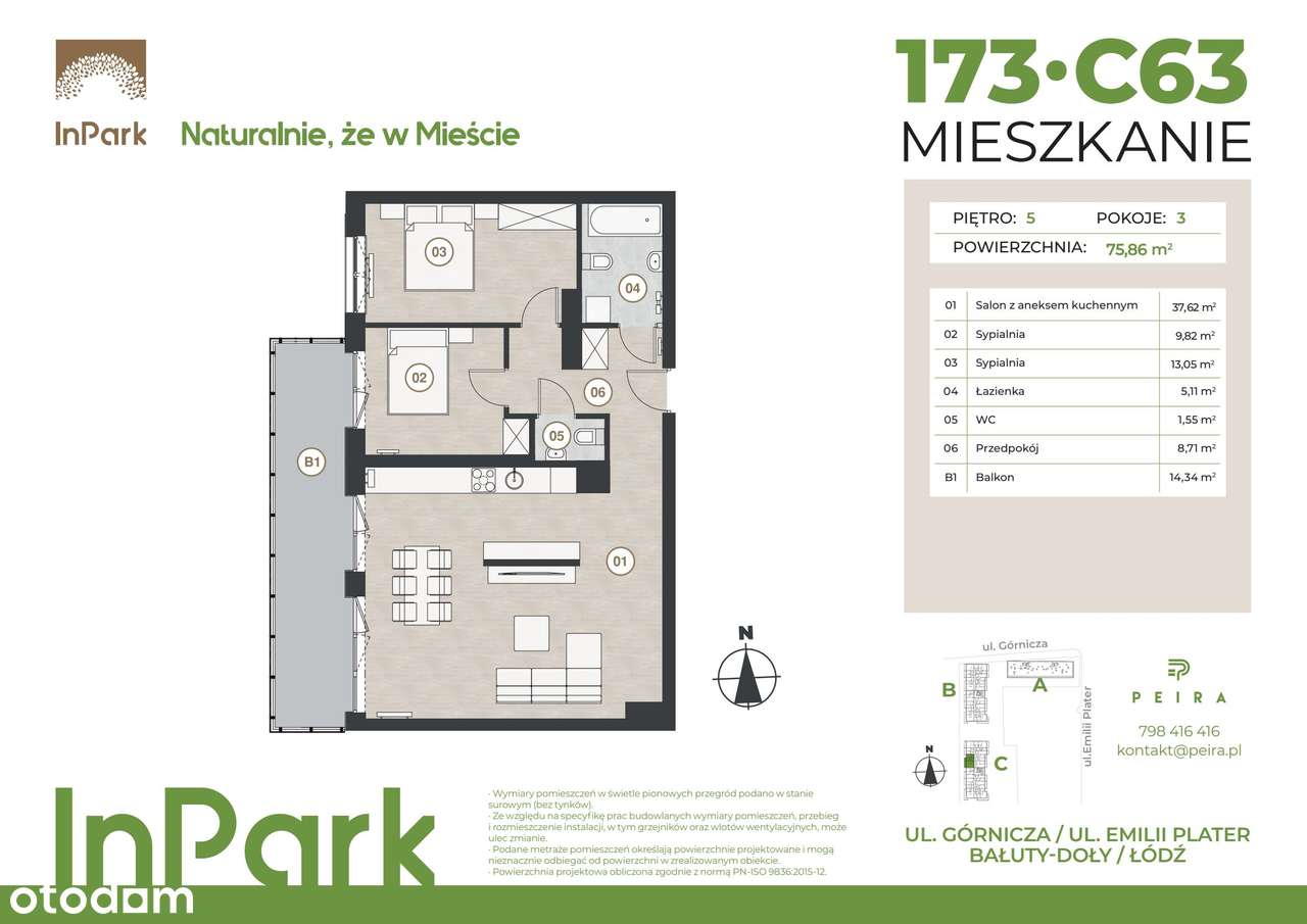 InPark | mieszkanie 3-pok. | 173 - Pełny obrazek: 2/9