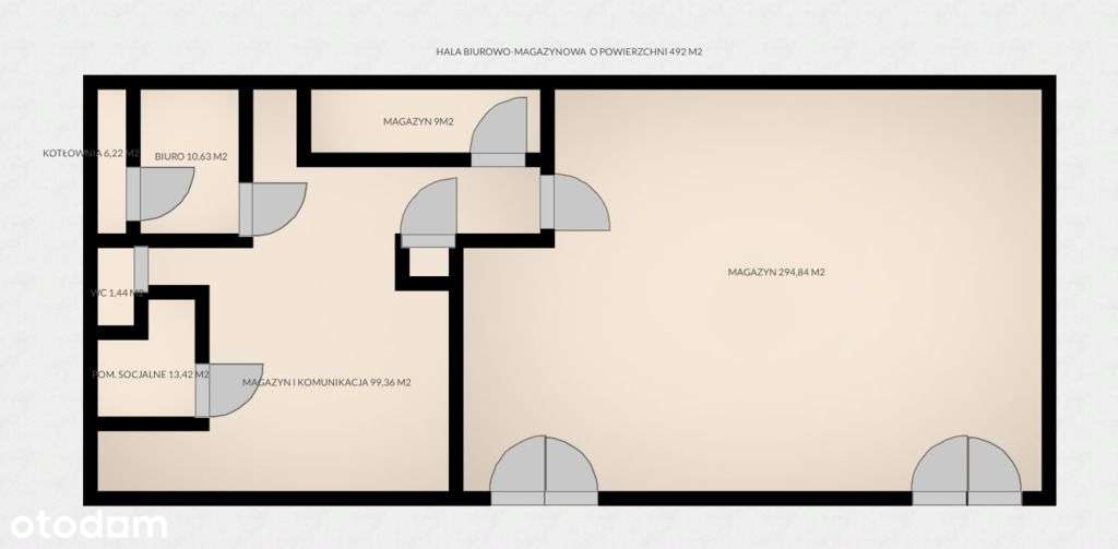 Hala Biurowo-Magazynowa 492m² - Babica S19 - Pełny obrazek: 5/5