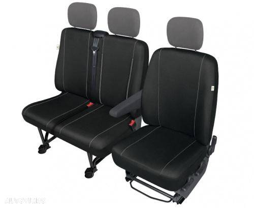 Huse scaune auto Iveco Daily 5, 2014-prezent, husa scaun sofer + bancheta doua locuri pasager, Tailor Made Kegel - 1