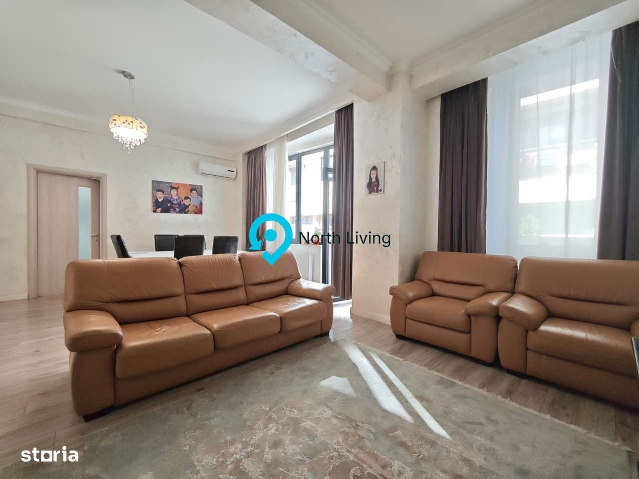 Apartament 3 camere, 100 mp, curte 63 mp, Damaroaia