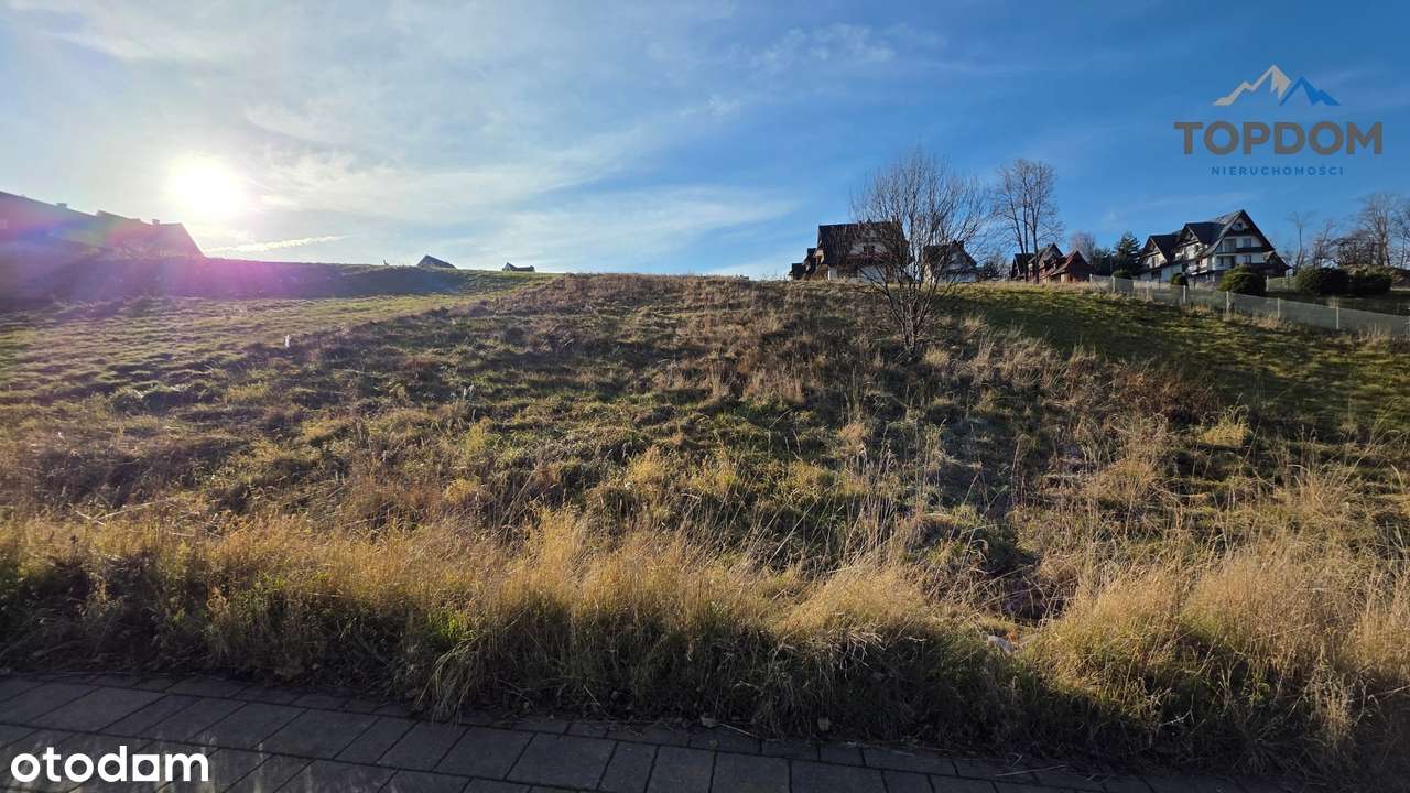 DZIAŁKA Z WIDOKEM W ZAKOPANEM Z POZWOLENIEM NA 3 DOMY I GARAŻ NA 6 AUT-17