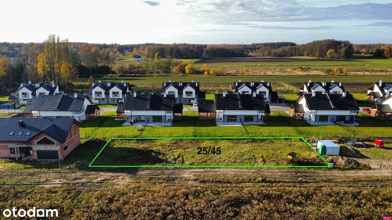 Projekt bliźniaka + pozwolenie | działki 2x 502 m²  oraz 1x 1002 m²-1