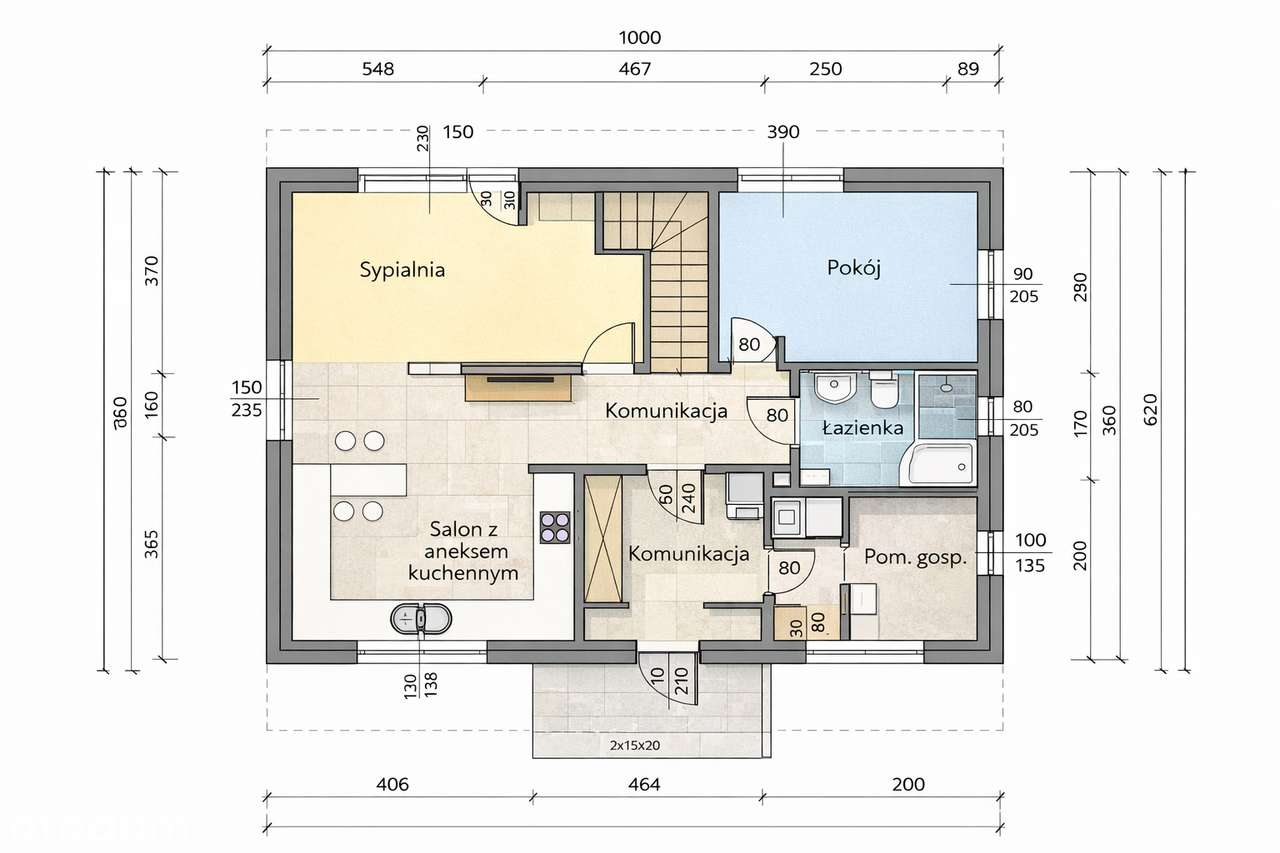 Dom z widokiem  111 m² |działka ok. 800 m² | Przyszowa pow. Limanowski - Pełny obrazek: 5/5