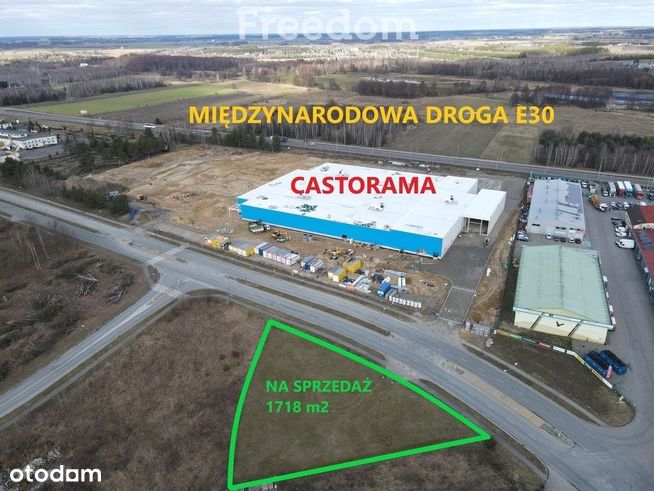 Działka komercyjna na przeciwko Castoramy