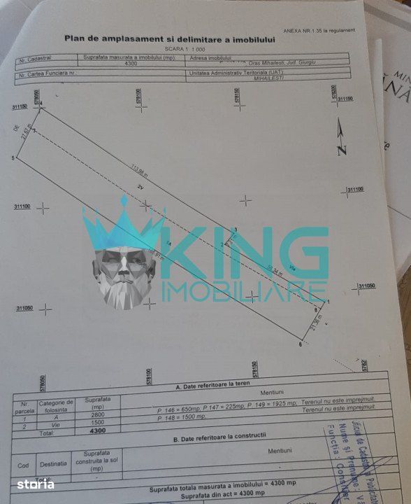 Teren | Mihailesti | 4000mp | Utilitati | Construibil