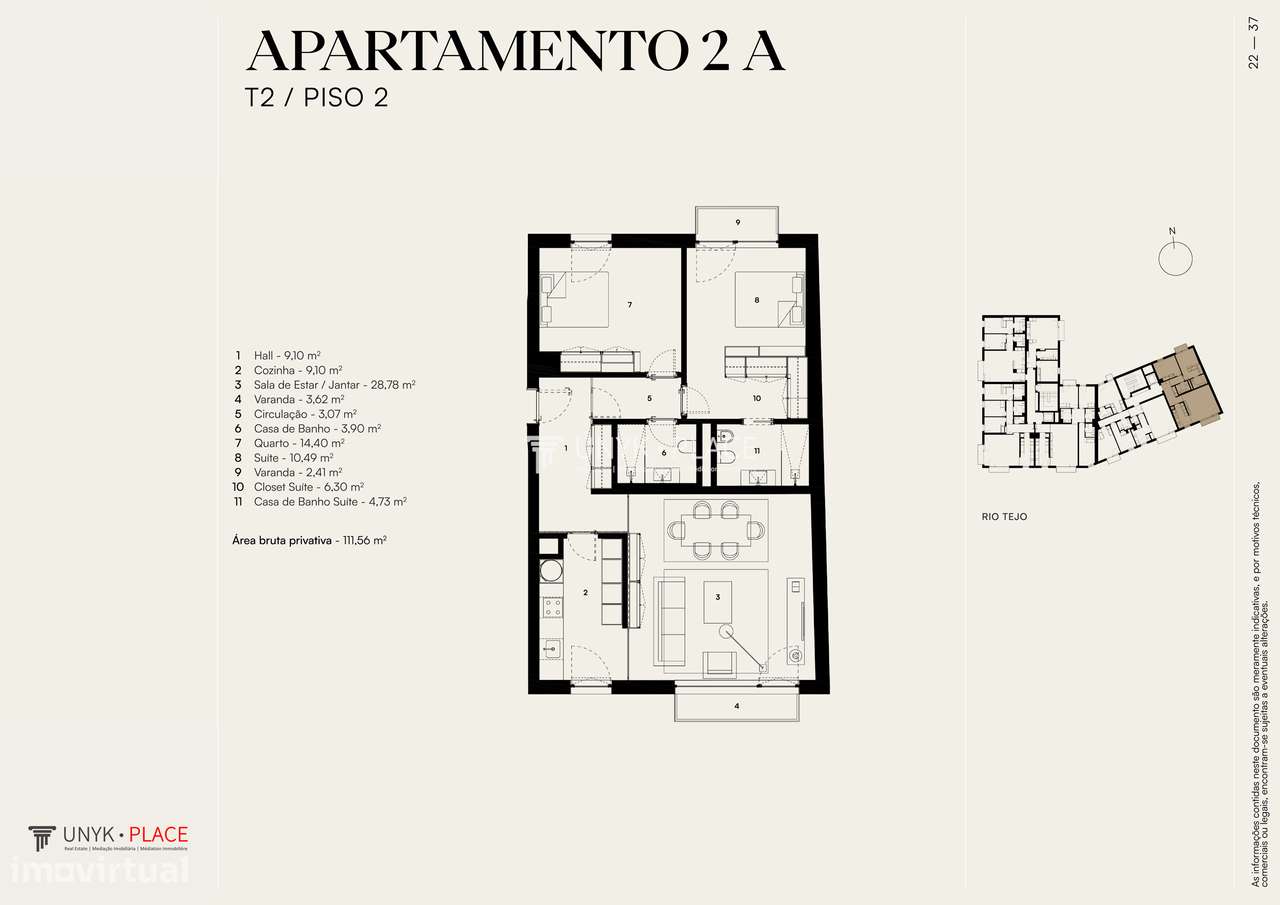 Apartamento T2 em Alcântara com garagem e ginásio-8