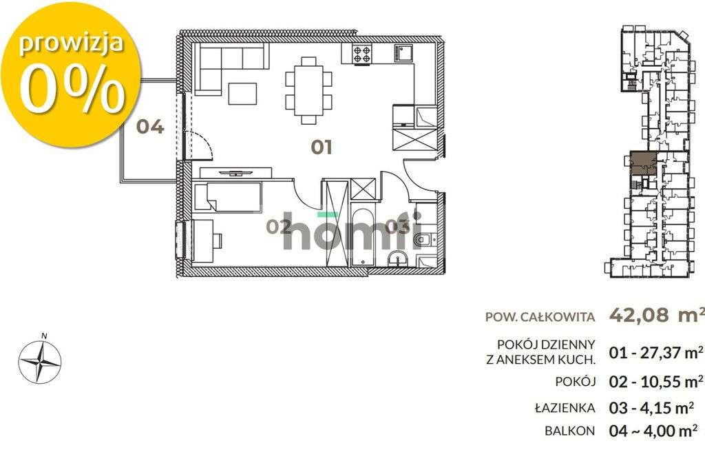 2Pok + Garaż + Komórka + Wykończenie Centrum - Pełny obrazek: 2/4