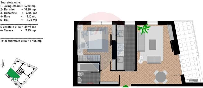 Vanzare Ap 2 camere Camil Ressu-3