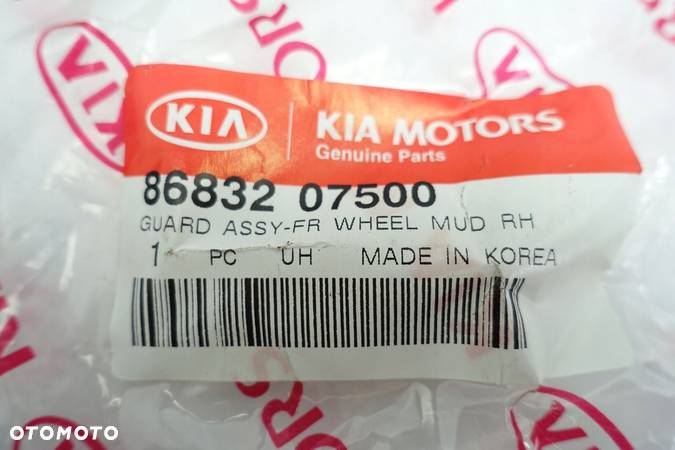 Kia Picanto TYLNY CHLAPACZ prawy tył 86832-07500 - 2