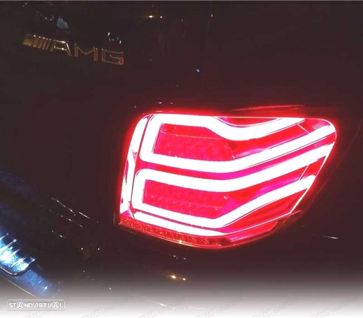 FAROLINS LED PARA MERCEDES M-KLASA W164 09-11 VERMELHO BRANCO - 3