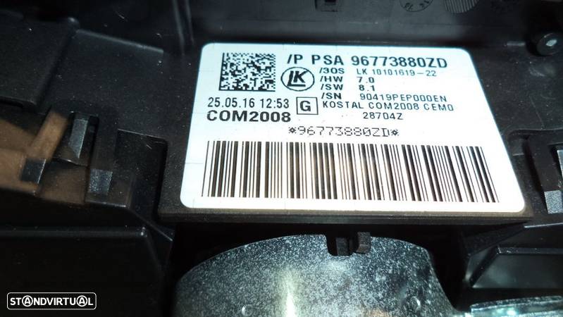 Comutador / Interruptor de luzes multifunções com patilhas  Citroen/ Peugeot ref .96773880ZD - 3