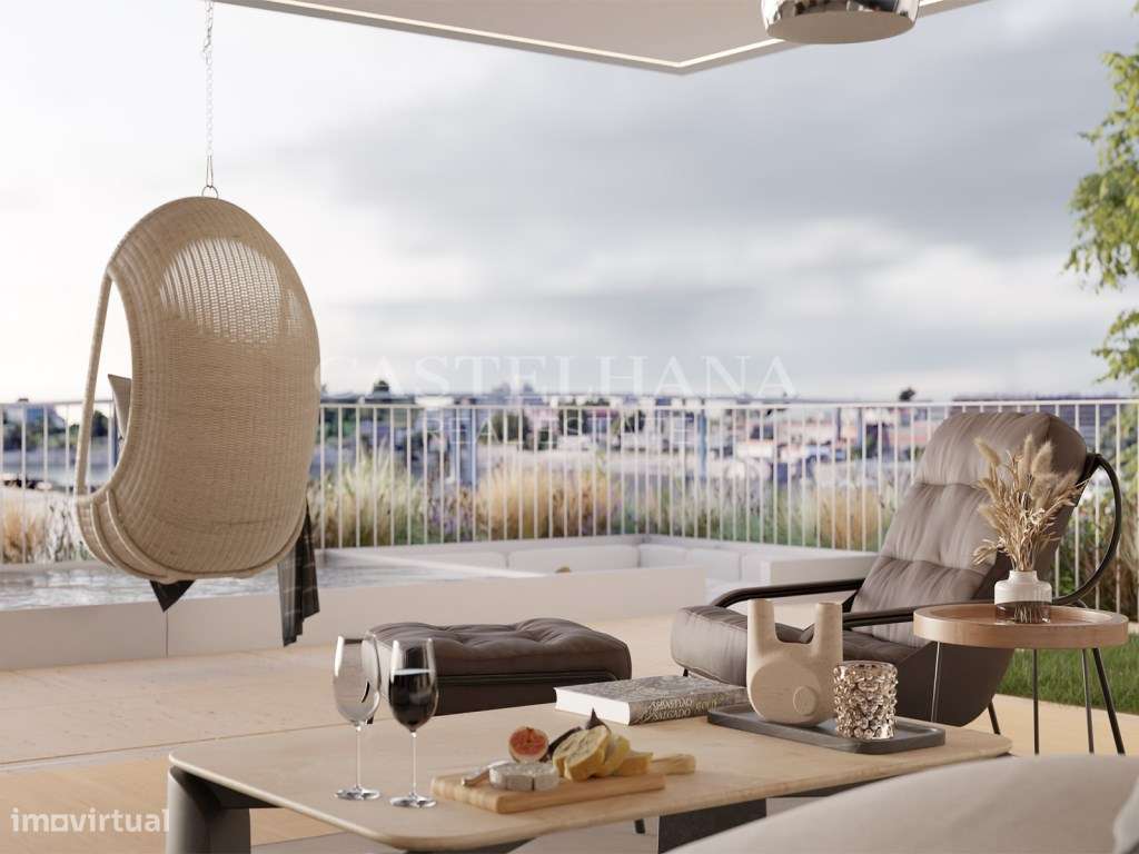 Apartamento T3 - Vista Rio - Piscina Privada - Grande imagem: 3/23