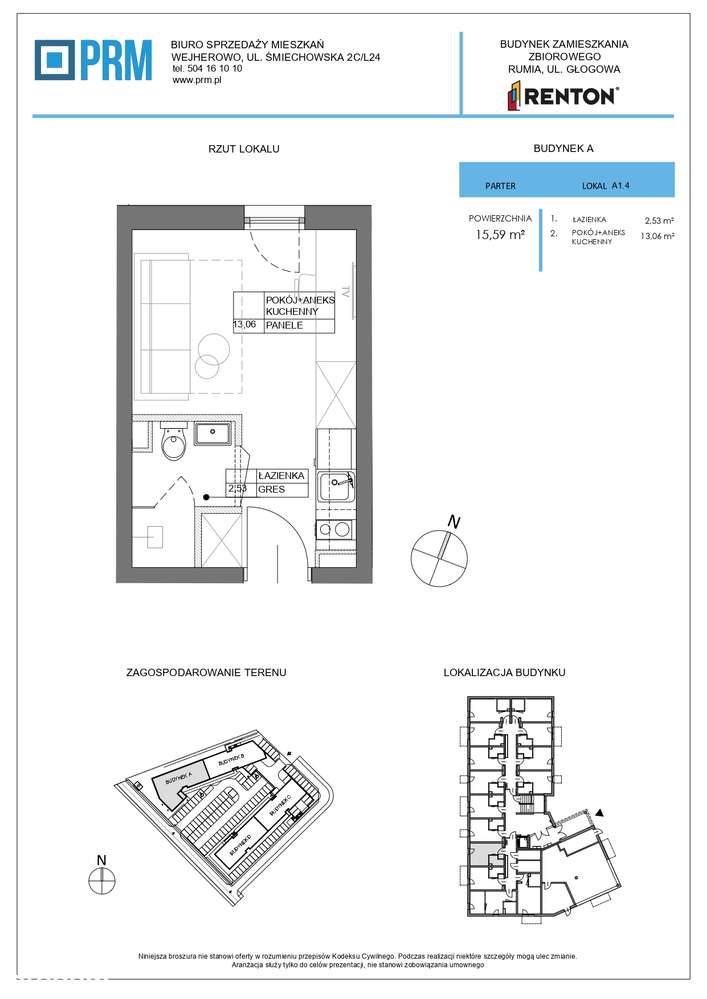 Kawalerki inwestycyjne Renton Rumia A1.4-9