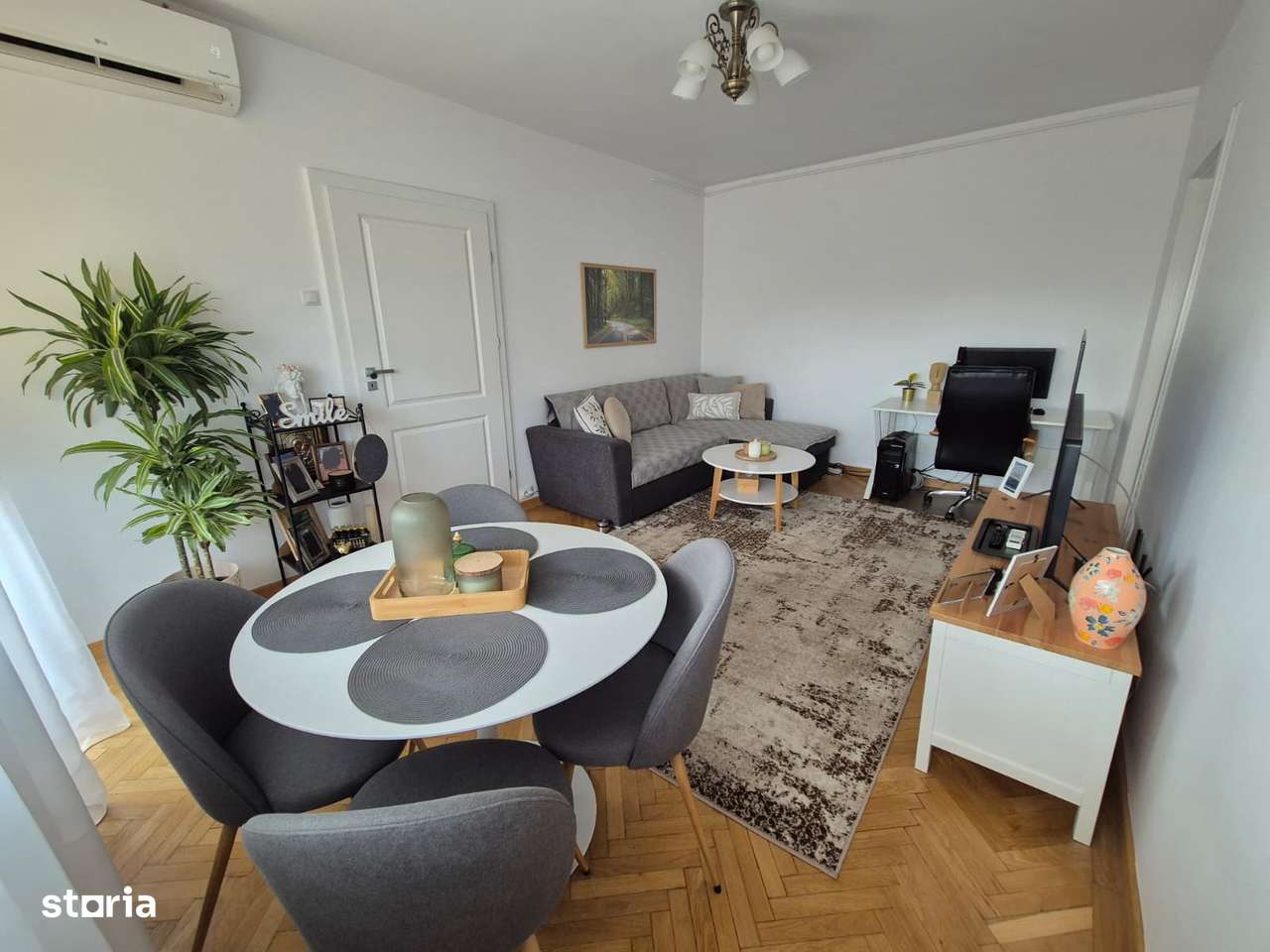 APARTAMENT 2 CAMERE-ION MIHALACHE-1 MAI-RENOVAT+UTILAT+MOBILAT-59MP - Imagine principală: 1/15