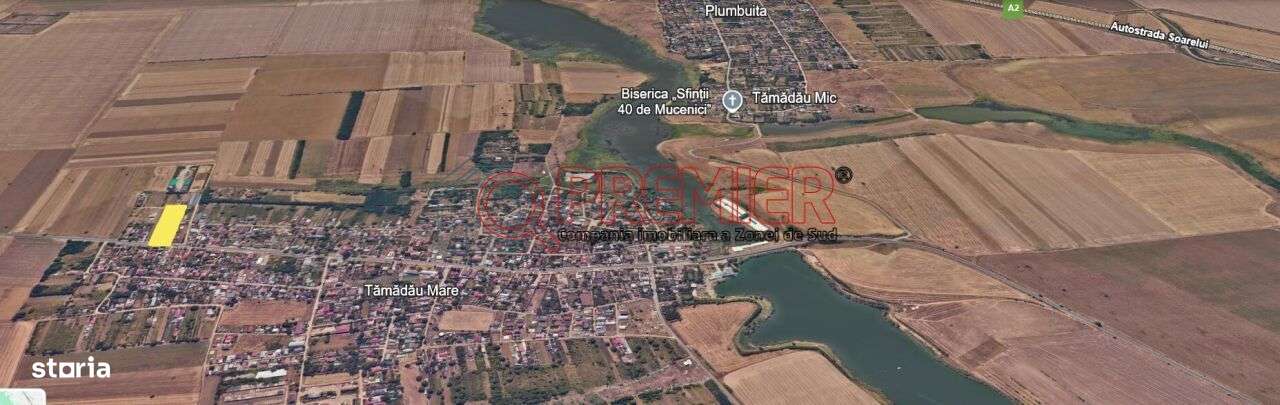 Teren intravilan 5000 mp Tamadau Mare – deschidere 35 metri la DN3 - Imagine principală: 5/7