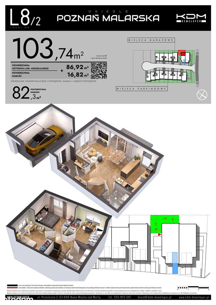Komfortowe mieszkanie 103,74 m² z garażem | L8_2 - Pełny obrazek: 3/9