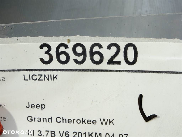 LICZNIK JEEP GRAND CHEROKEE III (WH, WK) 2004 - 2011 3.7 V6 4x4 148 kW [201 KM] benzyna 2008 - 2010 - 5