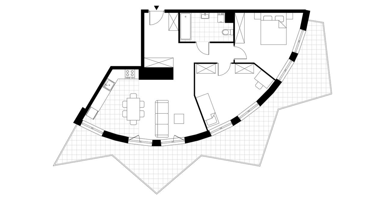 3-pokojowe mieszkanie 69m2 + loggia - Pełny obrazek: 4/9