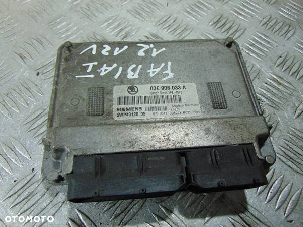 KOMPUTER, STEROWNIK FABIA I 1.2 12V 03E906033A 5WP40120 - 1