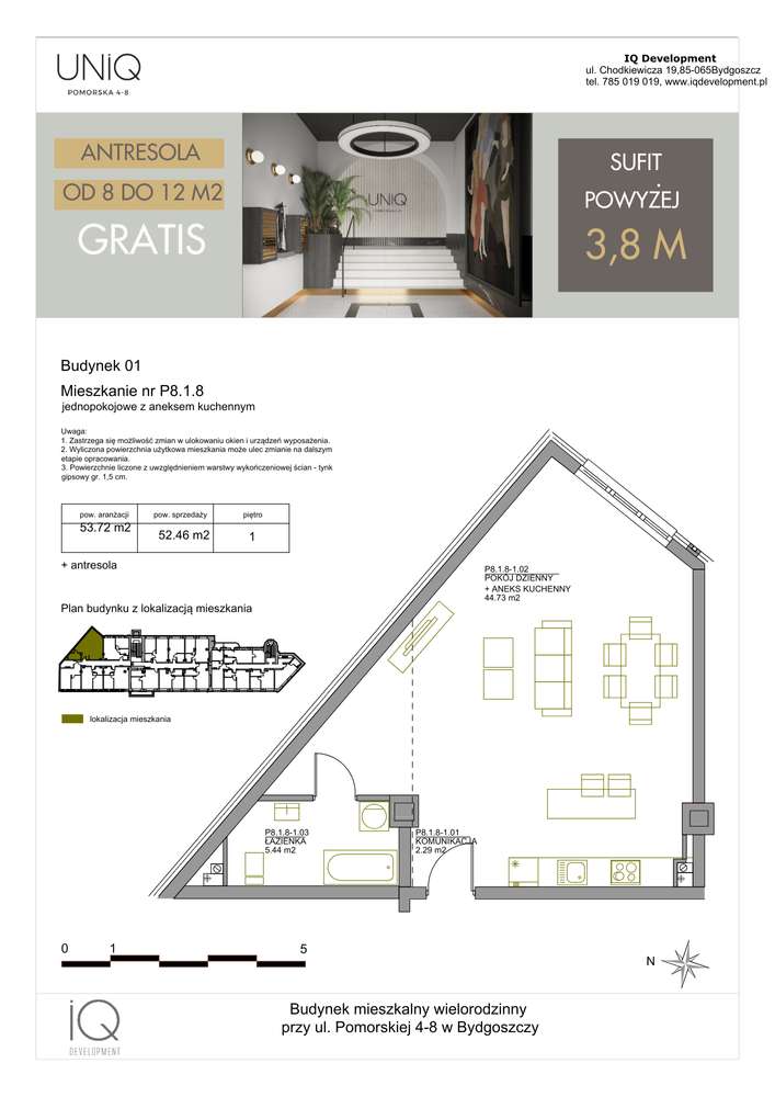 Pomorska | mieszkanie 1-pok. | P8.1.8 - Pełny obrazek: 2/7