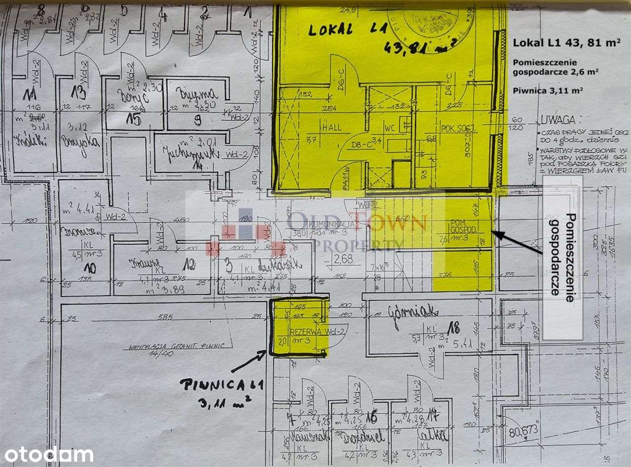 Lokal przerobiony na mieszkanie 2 pokoje suterena-9