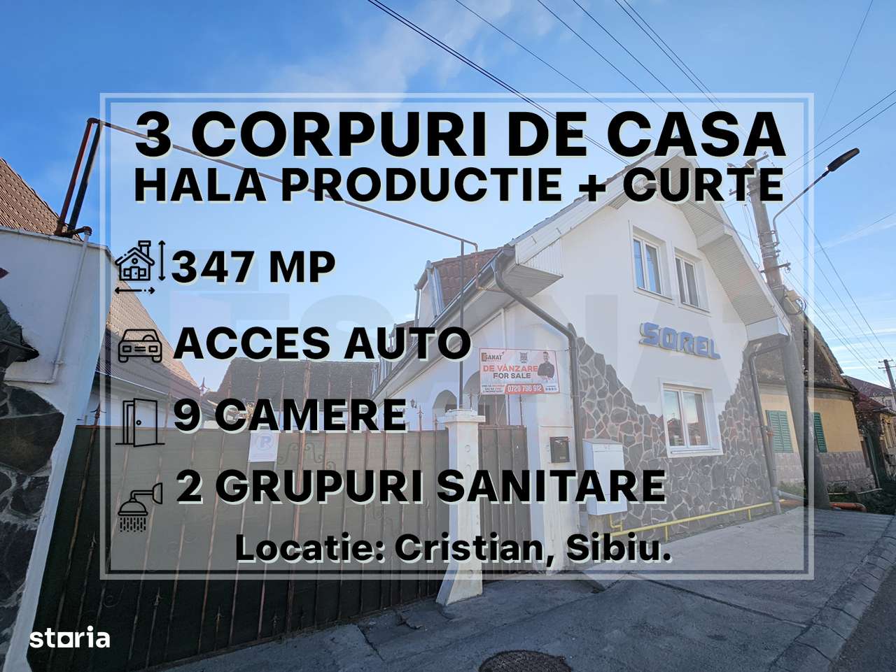 Oferta: 3case, Hala Productie, Curte, Cristian + TVA deductibil |VIDEO-0