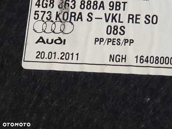 Tapicerka Bagażnika Audi A7 4G8 2013 - 11