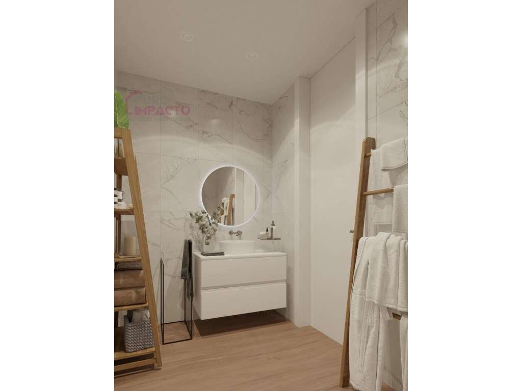 NOVO T3 1º andar Sul/Poente com varanda e vista mar em Espinho - Grande imagem: 5/16