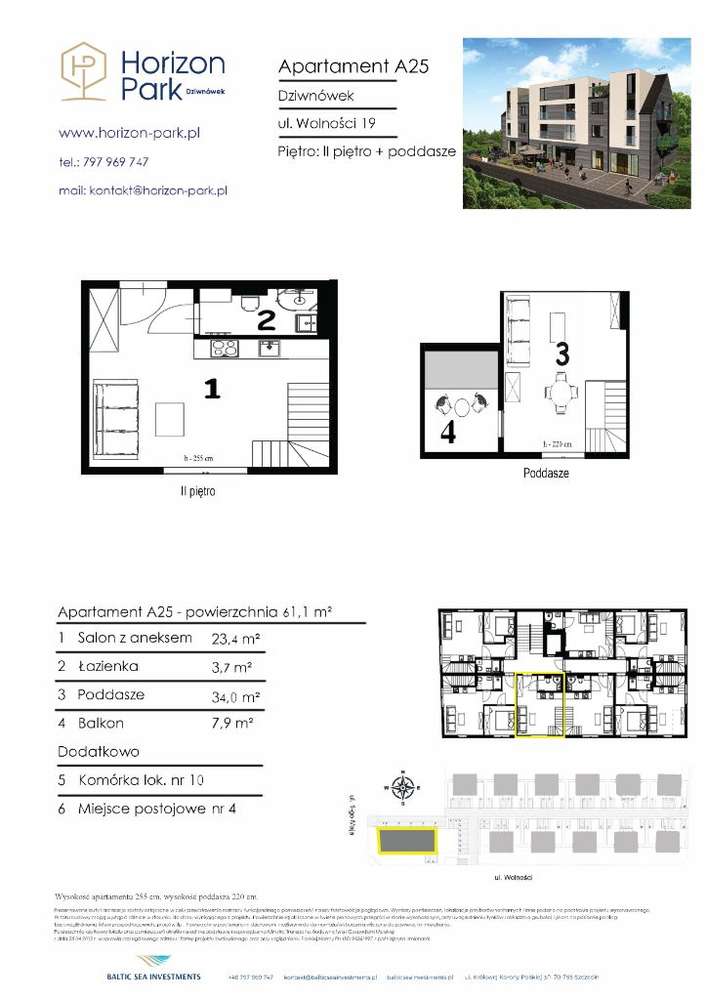 Apartament Horizon Park Dziwnówek A25 - nad morzem - Pełny obrazek: 4/12