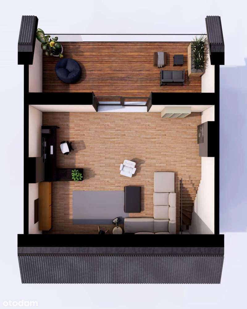 Dwupoziomowe mieszkanie z tarasem i balkonem - Pełny obrazek: 5/20