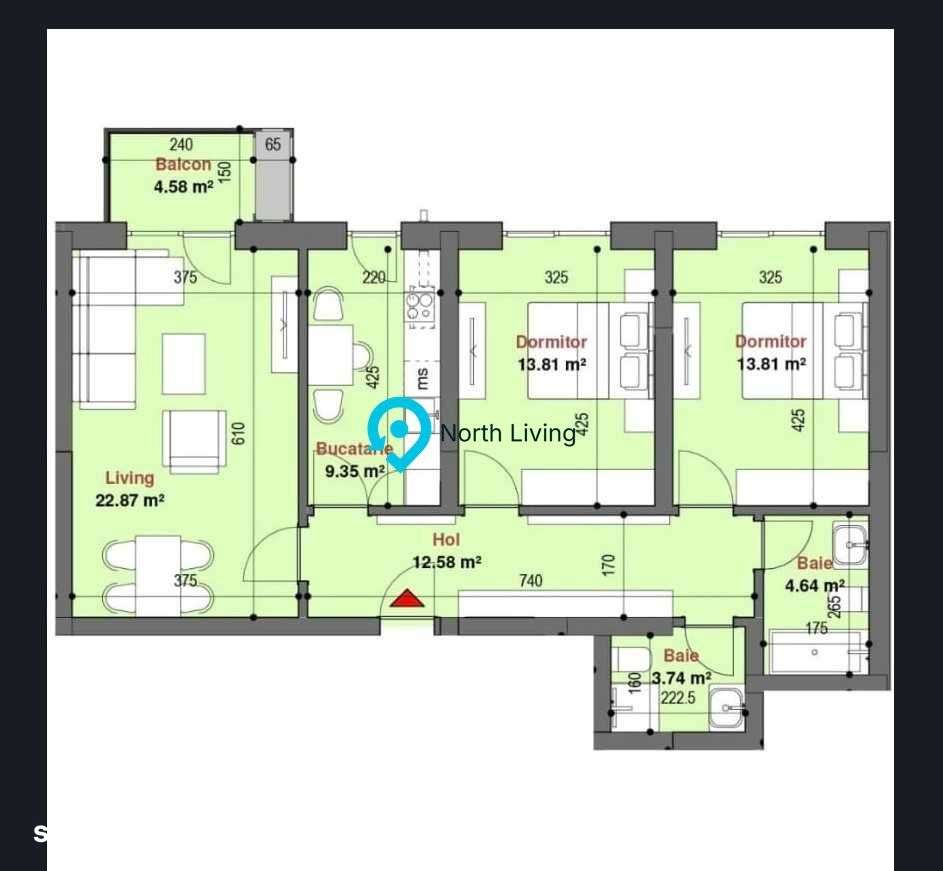 Apartament 3 camere – Exigent Plaza | Lujerului | Complex modern-7
