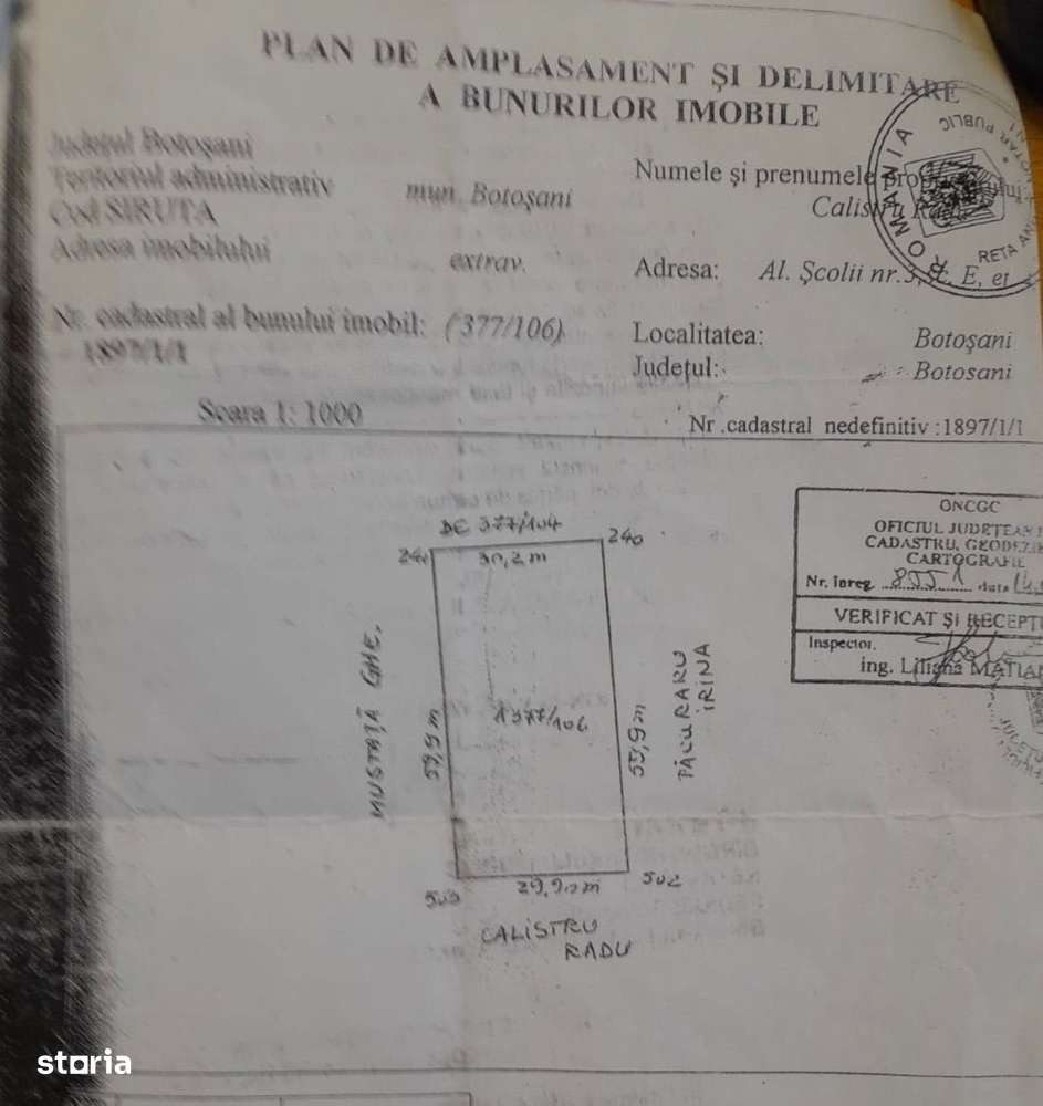 Teren intravilan Botoșani ( Lebăda) - Imagine principală: 1/1