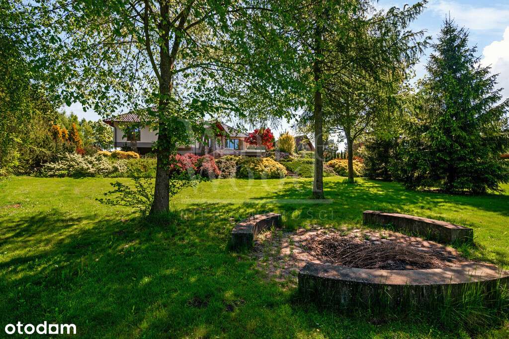 Dom parterowy z prywatnym laskiem i stawem - Pełny obrazek: 2/8