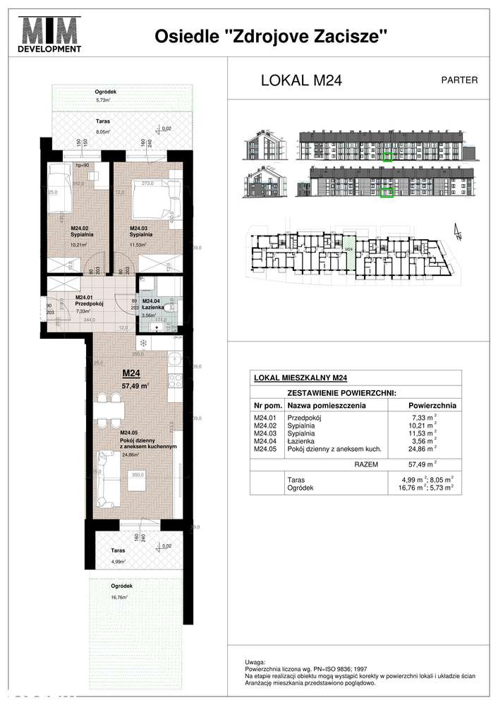 Osiedle Zdrojove Zacisze Busko-Zdrój | Mieszkanie AM24 - 57,49 m2 - Pełny obrazek: 2/7