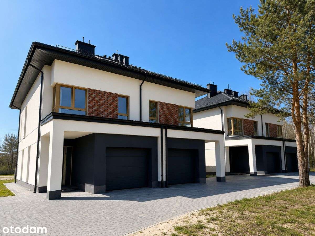 Gotowy do odbioru - bliźniak obok lasu z ogrodem