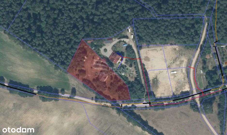 Duża zalesiona działka budowlana Bartąg Olsztyn - Pełny obrazek: 4/7