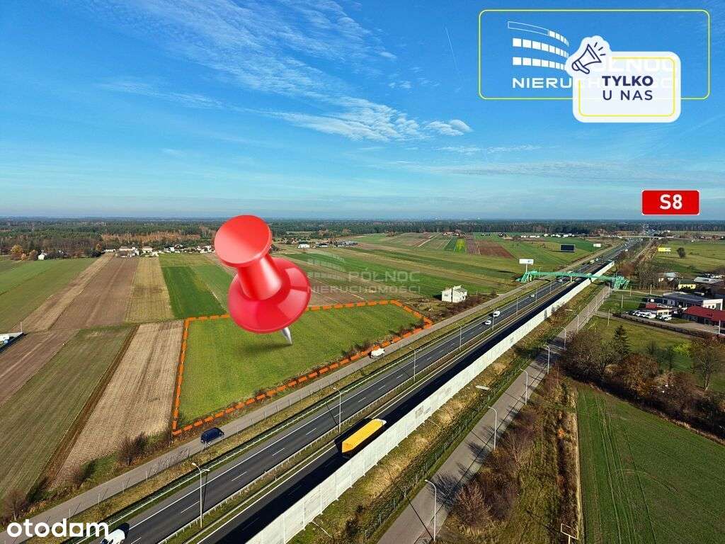 Działki inwestycyjne przy trasie S8 — Trojany-0
