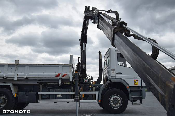 Mercedes-Benz AXOR 1833 / 4x2 / 3 OSOBY / EURO 5 / HDS HIAB 122 B-2 CL / STEROWANIE x2 / WYWROTKA / HYDROBURTA / MANUAL / HAK / NISKI PRZEBIEG / SPROWADZONY - 21