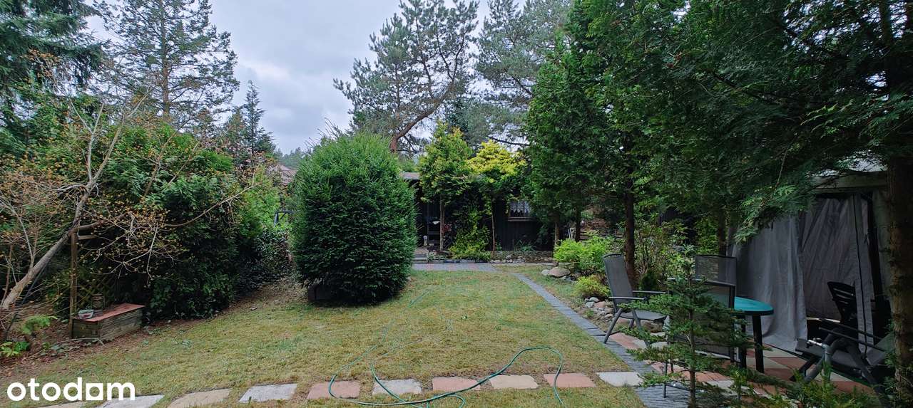 Działka budowlana Rąbień AB, zabudowana domkiem letniskowym