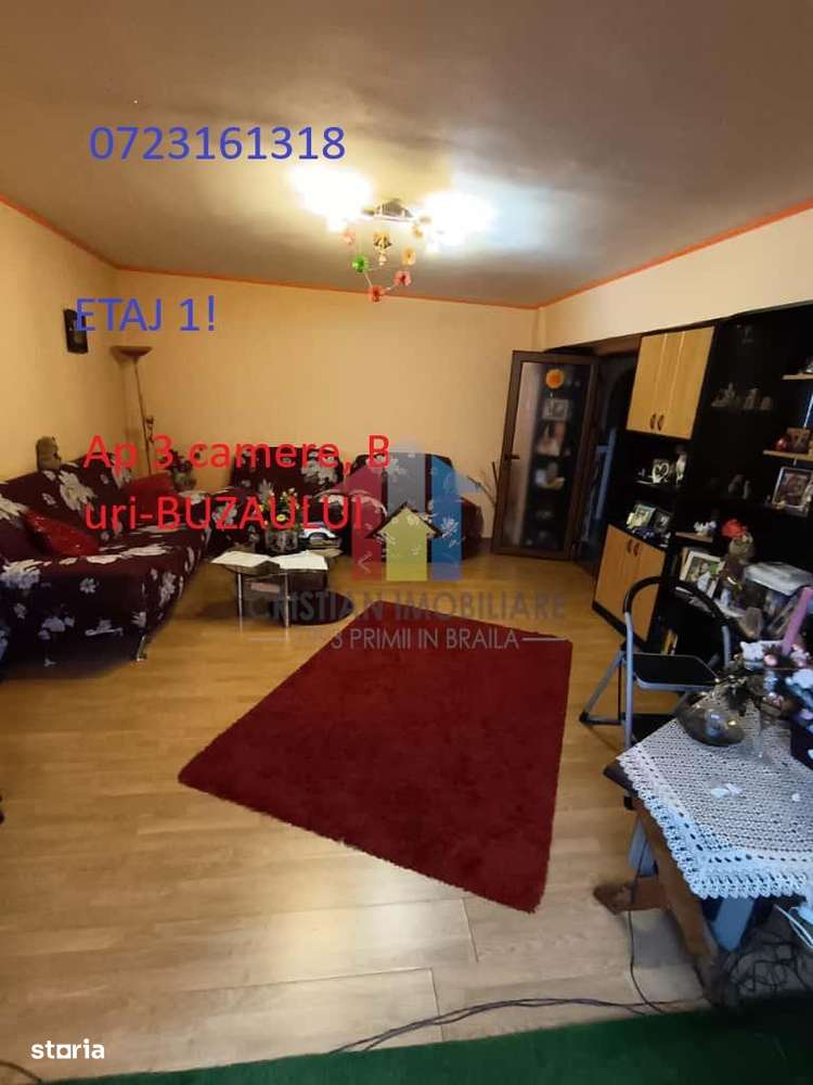 ETAJ 1, ap 3 camere Decomandat ,Buzaului 83mp - Imagine principală: 1/11