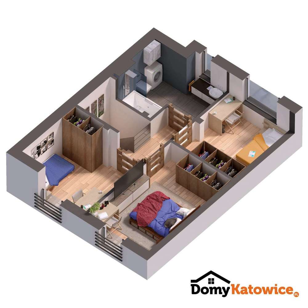 PROMOCJA - Dwupoziomowe z Dużym Ogródkiem - 4 Pokoje -SEGMENT ŚRODKOWY - Pełny obrazek: 4/13