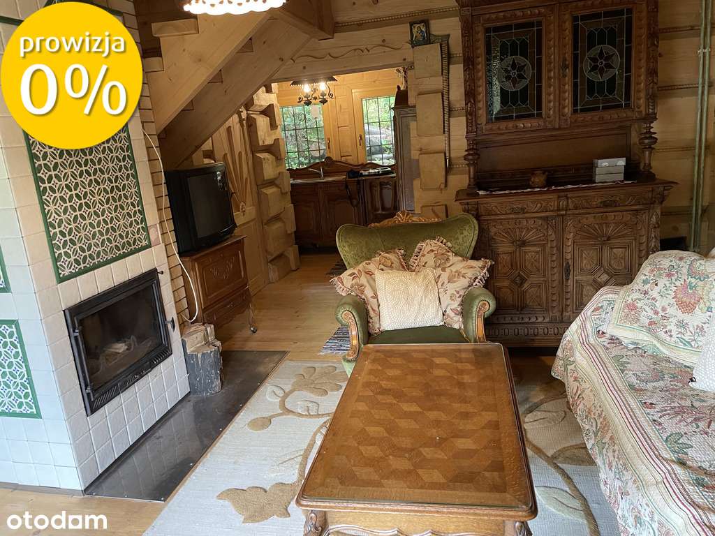 Podwójny dom z bala w enklawie ciszy i zieleni. - Pełny obrazek: 5/19