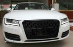 Grila Bara Fata Audi A7 4G Pre-Facelift (2010-2014) RS7 Design Negru Lucios- livrare gratuita - 5