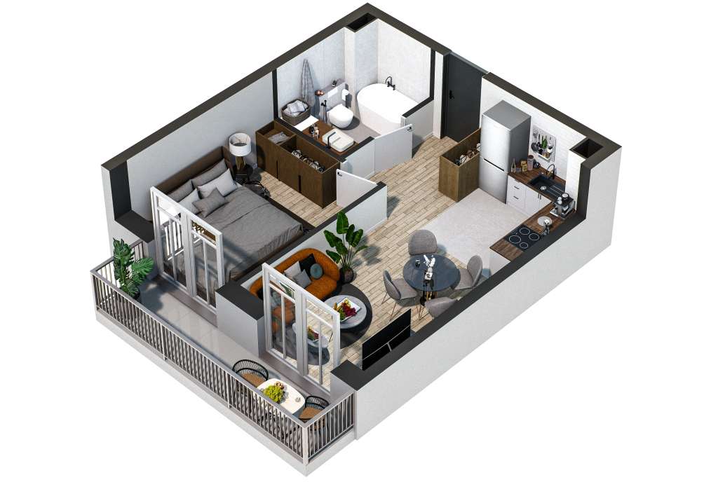 Willa Przy Parku | mieszkanie 2-pok. | 0_B - Pełny obrazek: 2/8