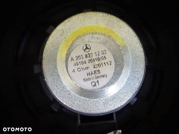 GŁOŚNIK GŁOŚNIKI PRAWY LEWY PRZÓD MERCEDES W203 COUPE A2038201202 NR188 - 4