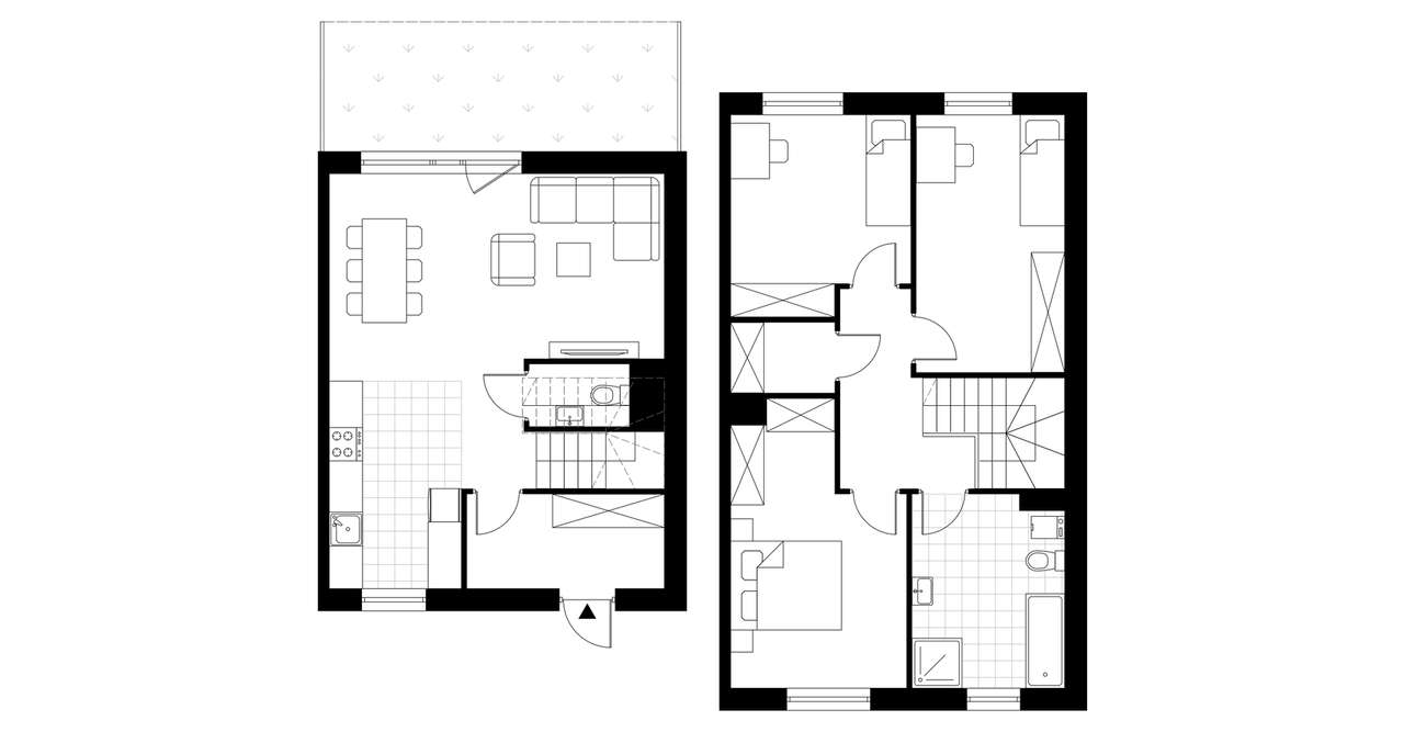 4-pokojowy dom 95m2 + ogródek Bez Prowizji - Pełny obrazek: 3/8
