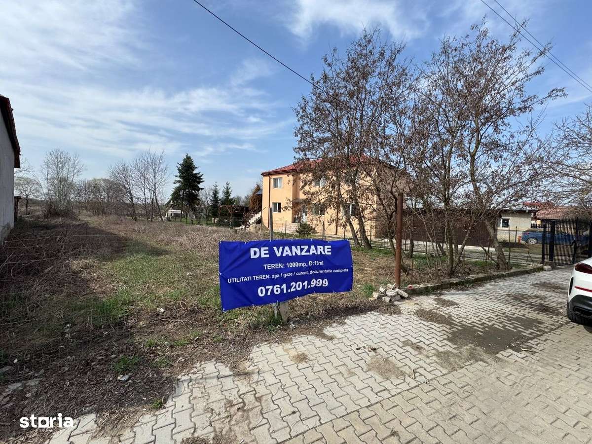 Teren pt constructie in Dragomirești 1000 mp - Imagine principală: 4/6